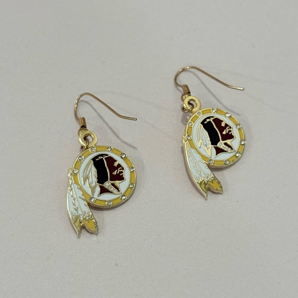 Vintage Washington Redskins dangle earrings